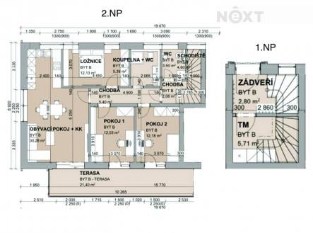 Prodej bytu, 4+kk, 99 m²