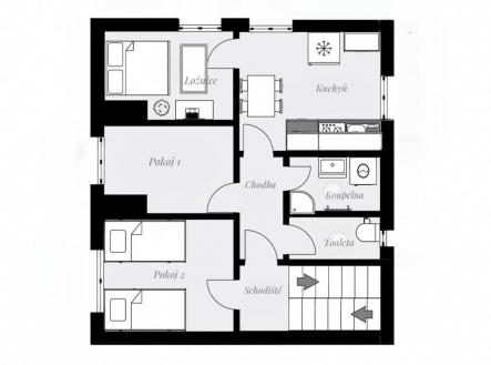Prodej bytu, 3+1, 64 m²