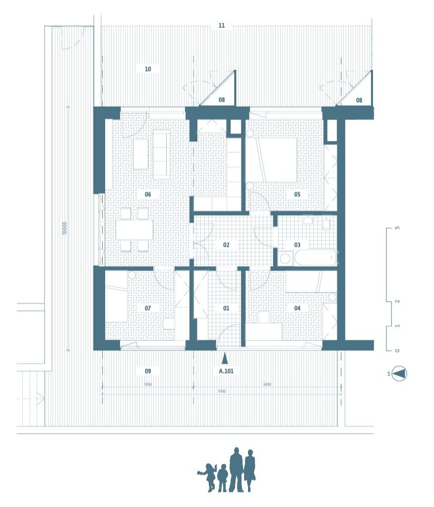 Prodej bytu 4+kk s terasou, 121 m², Velvary.