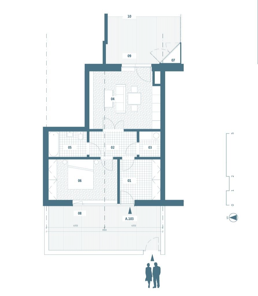 Prodej bytu 2+kk s terasou, 61,9 m², Velvary.