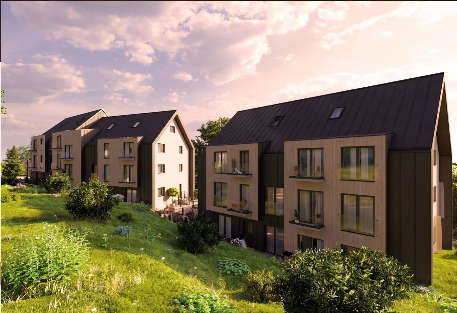 Apartmán s balkonem, 2+kk 52,6 m2 v atraktivní lokalitě Černý Důl v Krkonoších