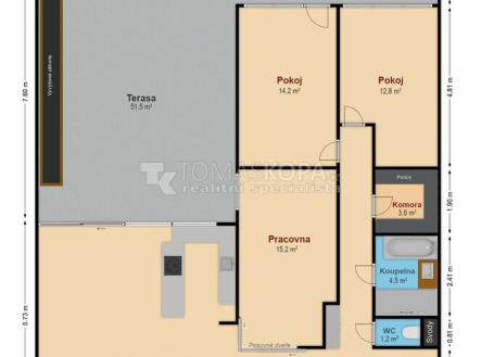 Prodej bytu, 4+kk, 157 m²