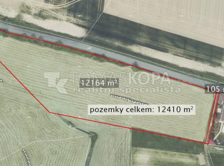 Prodej pozemku, zemědělská půda, 12 410 m²