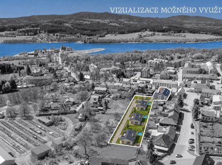 Rozvojová plocha pro rezidenční výstavbu s domem  Horní Planá, Lipno