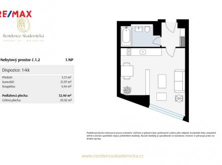 Prodej kanceláře, 32 m²