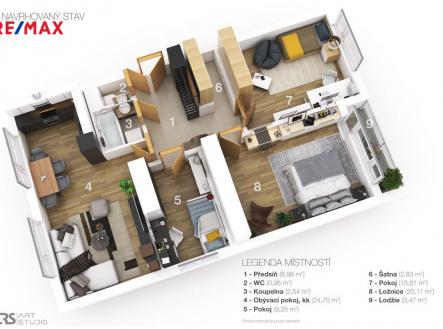 Prodej bytu, 3+1, 83 m²