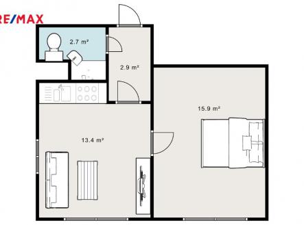 Prodej bytu, 2+kk, 37 m²