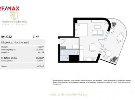 Prodej bytu, 1+kk, 54 m²