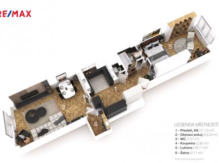 Prodej bytu, 2+1, 67 m²