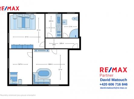 Prodej bytu, 3+1, 49 m²