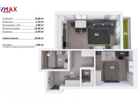 Prodej bytu, 2+kk, 58 m²