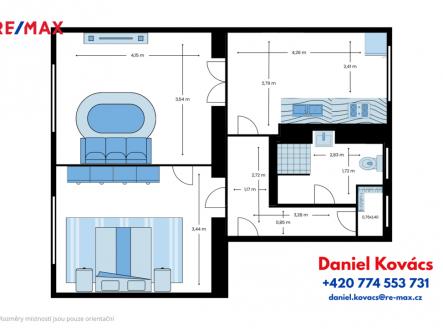Prodej bytu, 2+1, 50 m²