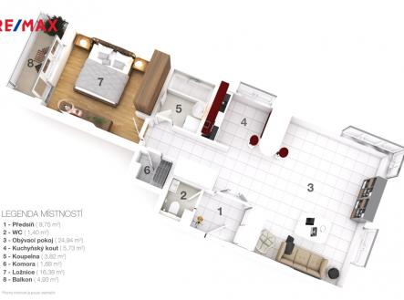 Prodej bytu, 2+kk, 68 m²