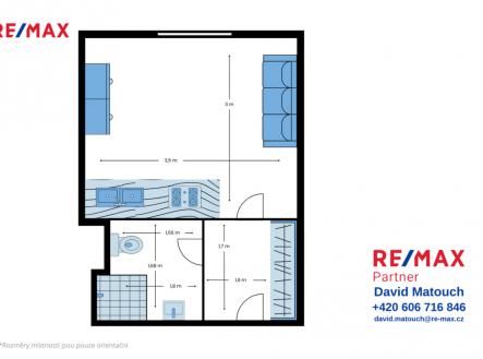 Prodej bytu, 1+kk, 17 m²