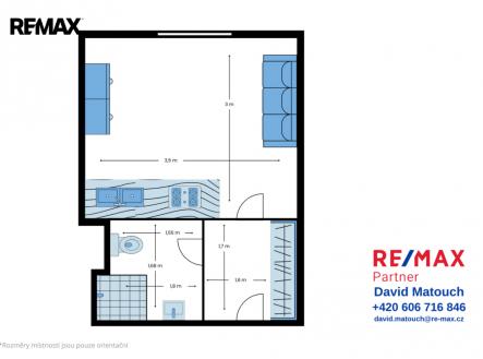 Prodej bytu, 1+kk, 17 m²
