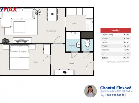 Prodej bytu, 2+kk, 42 m²