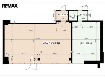Pronájem obchodní prostor, 100 m²
