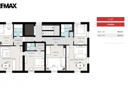 Prodej bytu, 3+kk, 85 m²