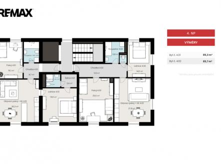 Prodej bytu, 3+kk, 86 m²