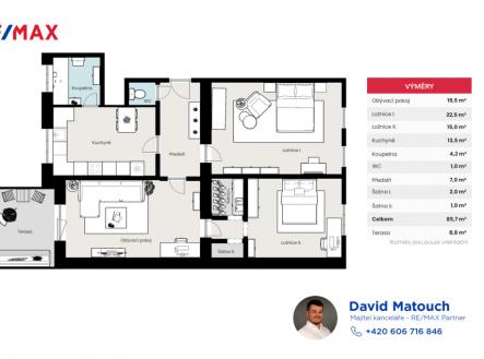 Prodej bytu, 3+1, 95 m²