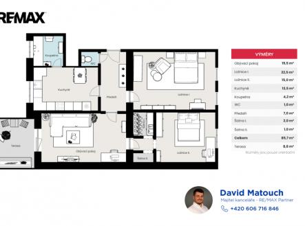 Prodej bytu, 3+1, 95 m²
