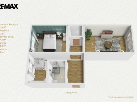 Prodej bytu, 2+1, 55 m²