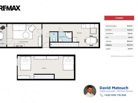 Prodej bytu, 3+kk, 66 m²