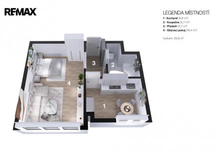 Prodej bytu, 1+1, 36 m²