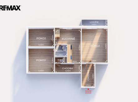 Prodej bytu, 3+1, 62 m²