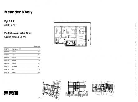 Prodej bytu, 4+kk, 91 m²