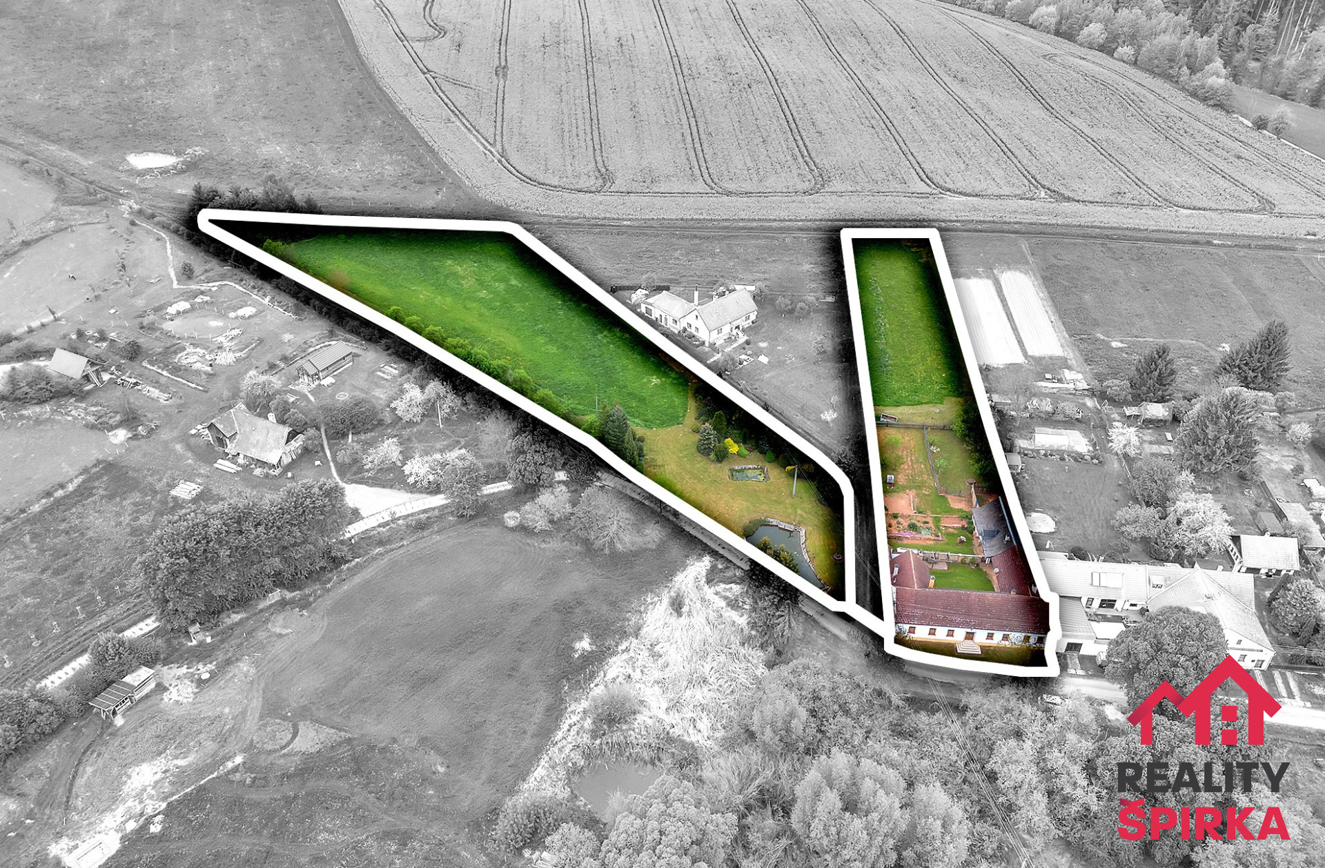 Prodej chalupy, pozemek 9.722 m2, obec Ludvíkov, okres Svitavy