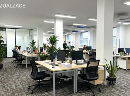 Pronájem kanceláře, 91 m²