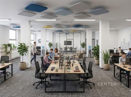 Pronájem kanceláře, 91 m²