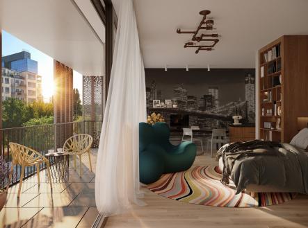 Prodej bytu, 1+kk, 42 m²