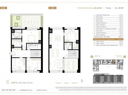 Prodej bytu, 5+kk, 189 m²