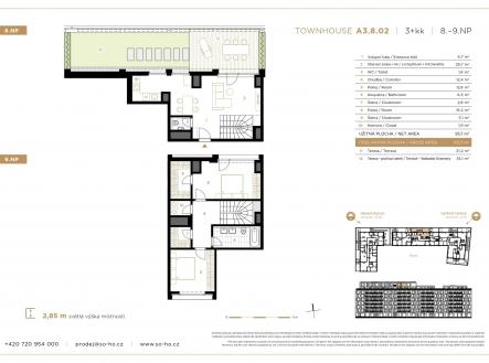 Prodej bytu, 3+kk, 161 m²