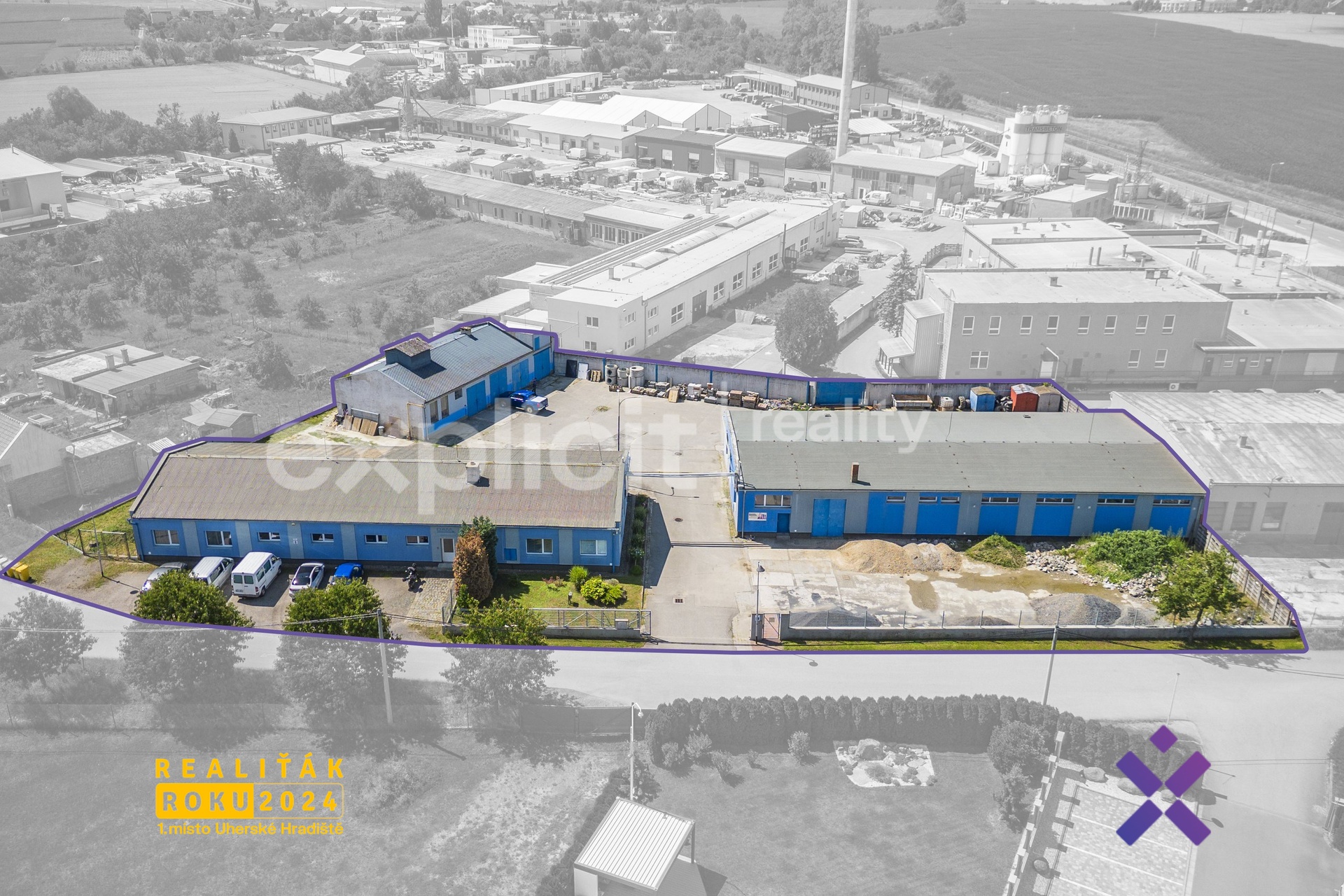 Pronajem komercniho objektu s kancelaremi, vyrobou, sklady a garazemi - Kromeriz1