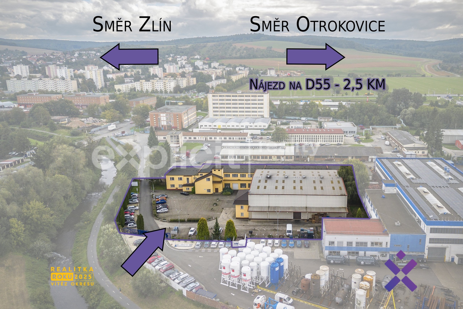 Prodej skladu a haly 3 394 m², pozemek 6 552 m² Zlin - Malenovice1