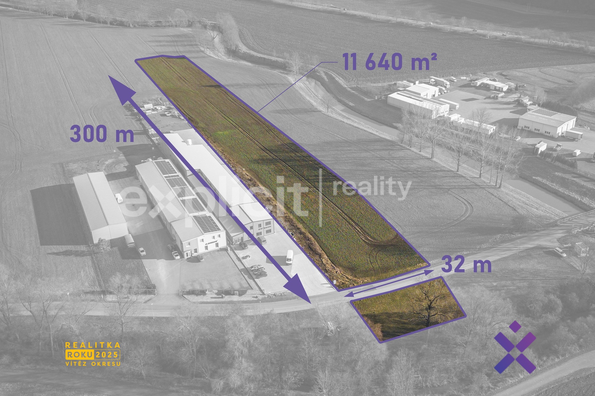 Prodej komerčního pozemku 11 640 m², Drslavice, okres Uherské Hradiště