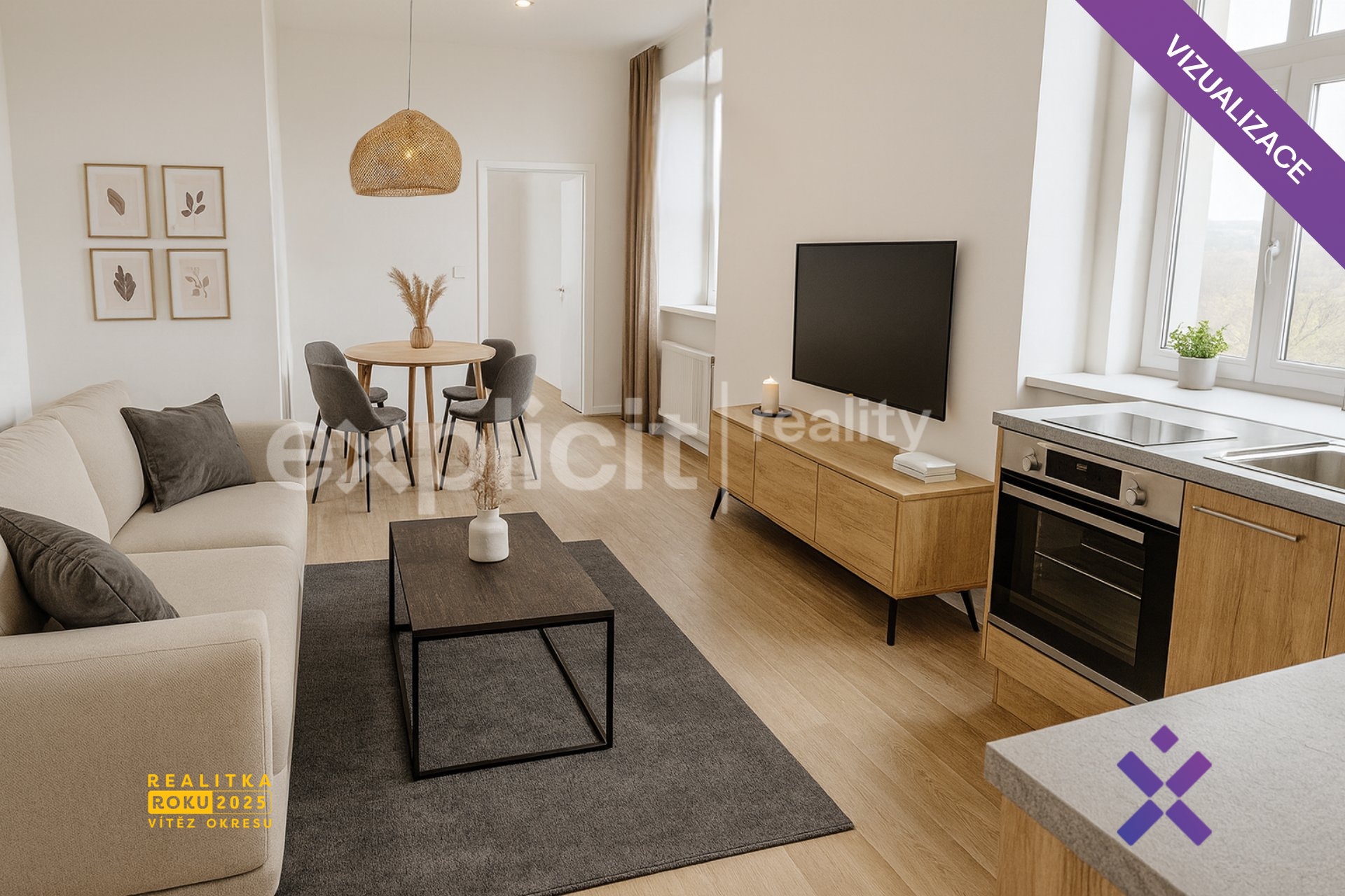 Pronájem bytu 2+kk 45 m², Hostovlice