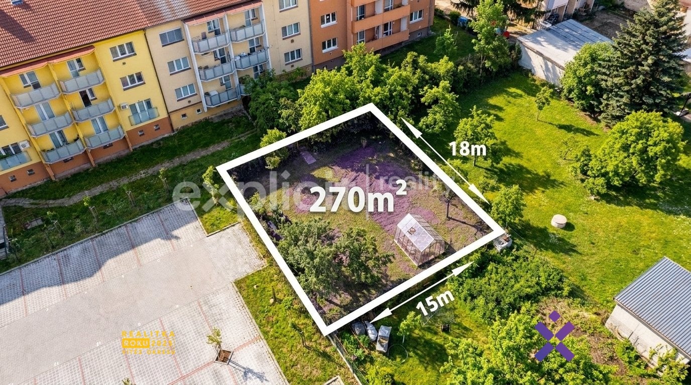 Prodej zahrady 270 m² - Mojmírova, Uherské Hradiště