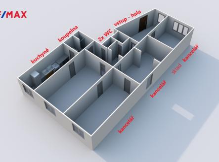 Pronájem kanceláře, 150 m²