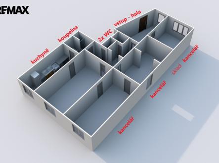 Pronájem kanceláře, 150 m²