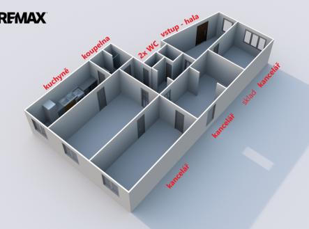 Pronájem kanceláře, 150 m²