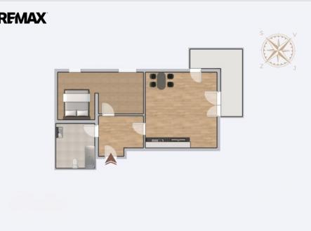 Pronájem bytu, 2+kk, 68 m²