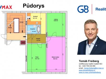 Prodej bytu, 3+1, 68 m²