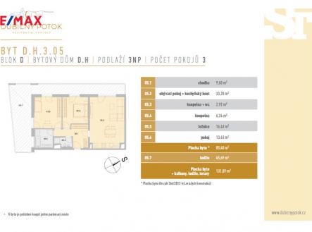 Prodej bytu, 3+kk, 85 m²