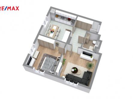 Pronájem bytu, 2+1, 61 m²