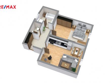 Pronájem bytu, 2+kk, 59 m²