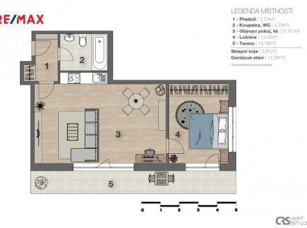 Prodej bytu, 2+kk, 53 m²